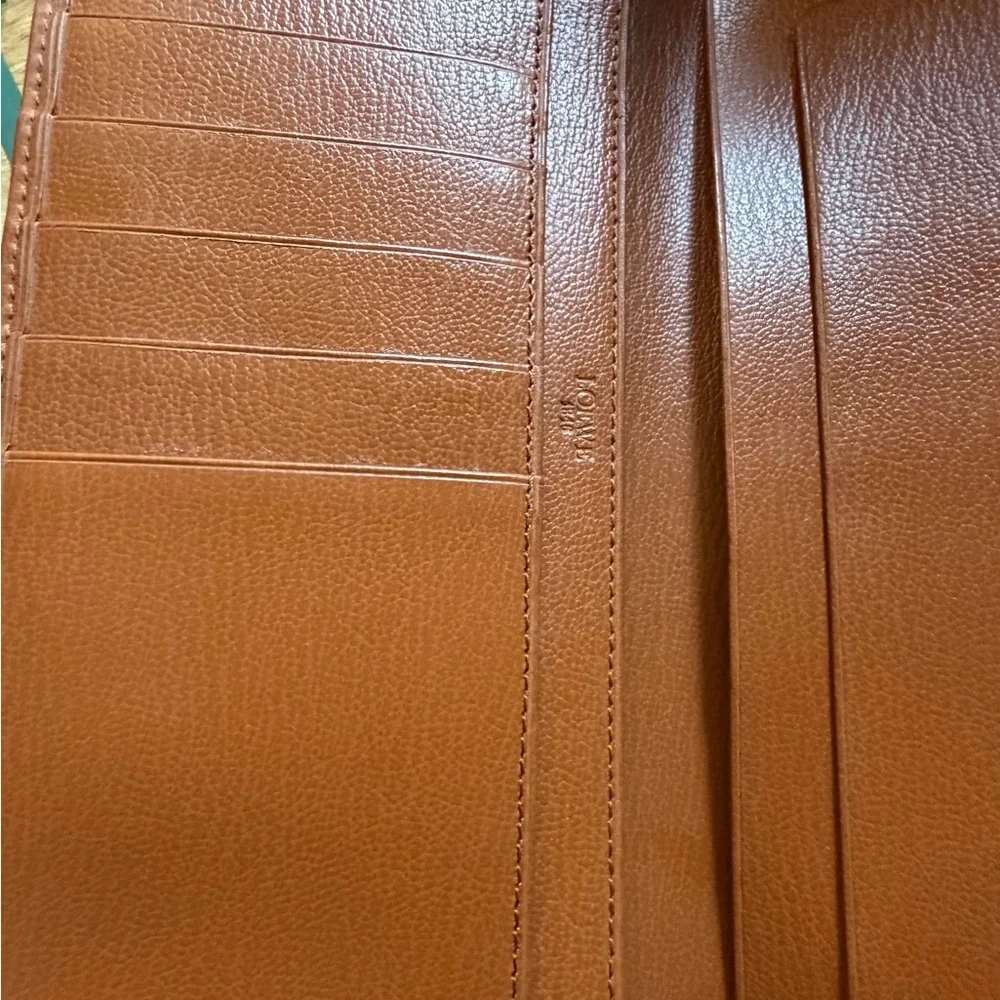 LOEWE Velazquez Embossed Leather Long Wallet Mini Wallet BEAUTIFUL! W/Chain - Picture 12 of 17